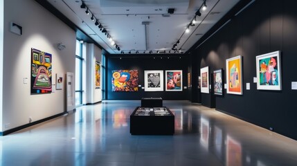 Art Gallery Website Interface Featuring Exhibitions and Artist Profiles for Seamless Ticket Booking