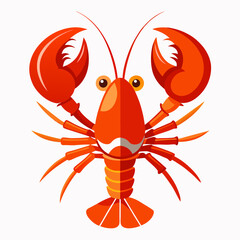  Lobsters vector illustration on white background