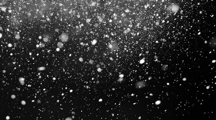 Obraz premium Background with a snowy blizzard on black