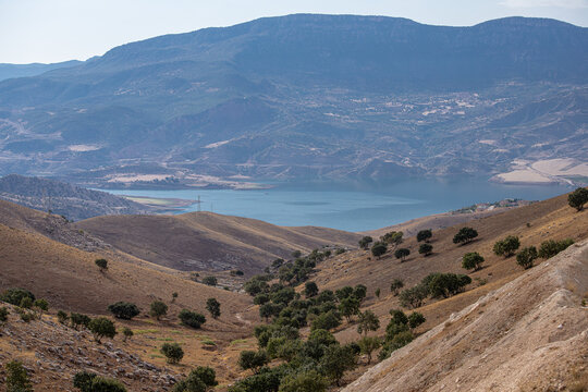 Ilısu Dam built on the Botan stream, a tributary of the Tigris River.
