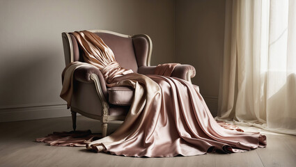 Evening dress on a chair