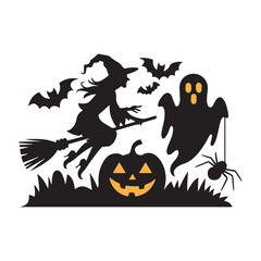Obraz premium halloween vector set 