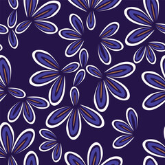 Fototapeta premium flower pattern floral seamless nature illustration vector