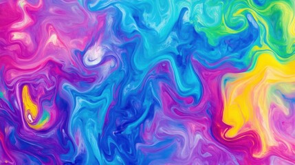 Fototapeta premium Abstract Swirling Pattern of Vibrant Colors