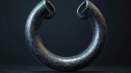 3d render of a hook icon showcasing sleek lines and modern design elements emphasizing simplicity and functionality in a striking visual presentation