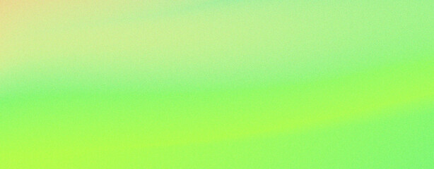 Grainy gradient background, glowing color flow wave, lime and spring green backdrop noise texture abstract banner poster header, grainy noise grungy empty space or spray texture