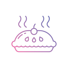 Pie vector icon stock illustration