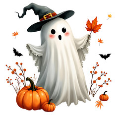 Cute Boho Halloween Ghost