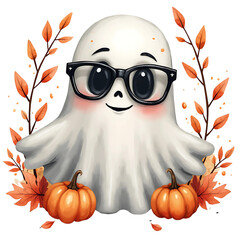 Cute Boho Halloween Ghost