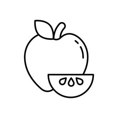 Apple vector icon stock illustration