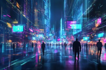 Future City with Holograms