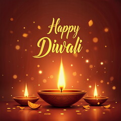 Festive Card For Diwali Celebration