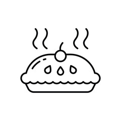 Pie vector icon stock illustration