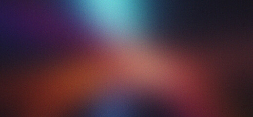 Abstract blurred grainy gradient background with light leak