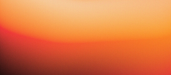 Abstract grainy background glowing dark red orange blurred color flow banner poster cover design, noise texture effect, glow template empty space, grainy noise grungy texture color