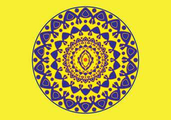 Mandala coloring book for kids mandala coloring page yellow background
