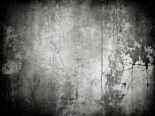 Fototapeta premium Abstract grunge black and white distressed texture background