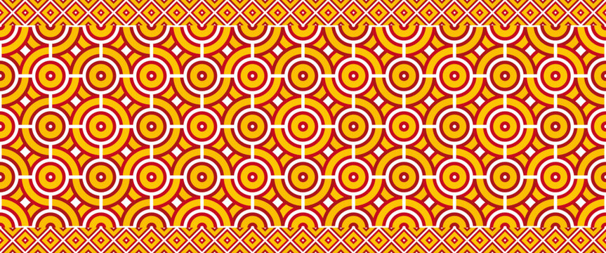 spanish pattern. mandala background. geometric texture for decoration. vector illustration