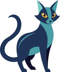 Zephyr cat vector illustration art