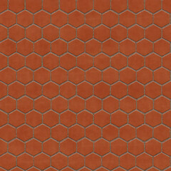 Concrete paving hexagon texture seamless