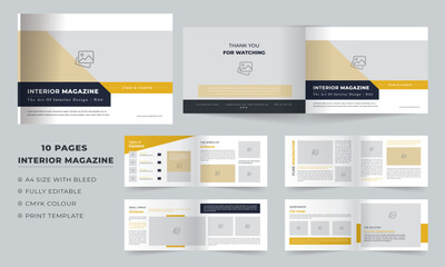 interior magazine and Portfolio design