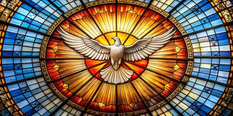 stained glass window in church