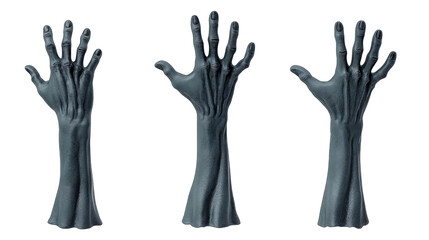 Fototapeta premium Ghostly Hands Reaching From the Ground in a Dark and Eerie Collection Generative AI