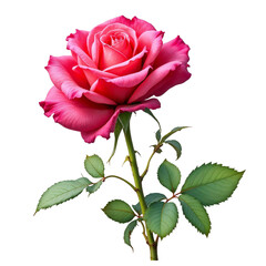 A Beautiful Rose AI Generated Png Tranparent background