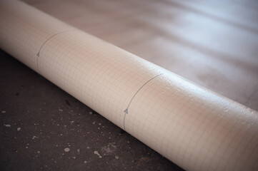 Rolled Flooring Underlay on Concrete Floor