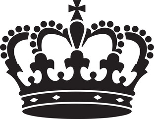 royal crown silhouette vector illustration  © Vector Store