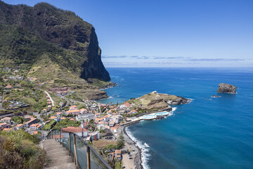 Blick auf Porto da Cruz, Madeira