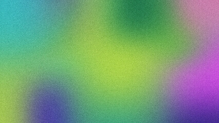 Colorful Gradient Background with Grainy Noise Texture. Modern and Futuristic Design with Smooth Fluid Shapes, Ideal for Posters with a Unique Visual Appeal.