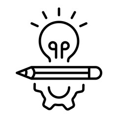 Innovation icon in linear style 