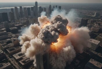 A Catastrophic Urban Explosion has left a City in Ruins, showcasing utter devastation