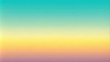 Pastel sunrise gradient background from mint to yellow, asymmetrical