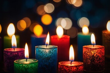 Candles With Mystery Lights 