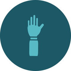 Raise Hand Icon Design