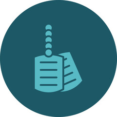 Dog Tag Icon Design