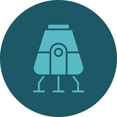 Space Capsule Icon Design