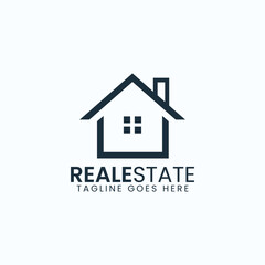 Real estate business logo design, house building logo design