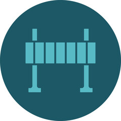 Fototapeta premium Road Obstruction Icon Design