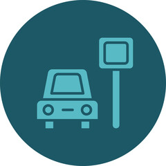 Car Park Icon Design