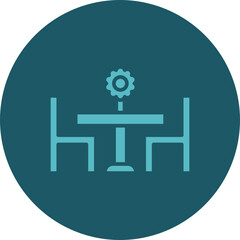 Dining Table Icon Design