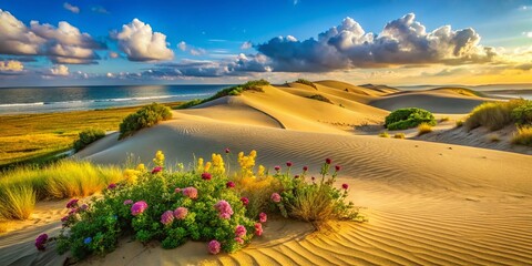 Jockeys Ridge Sand Dune Landscape: Majestic Natural Attraction in North Carolina