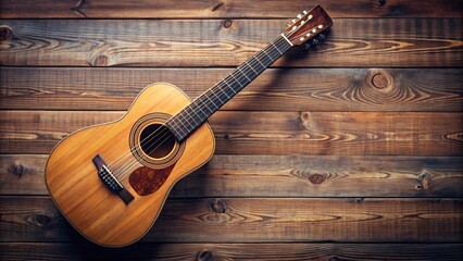 Fototapeta premium Plucked string instrument on wooden table