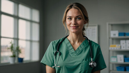 female doctor in hospital