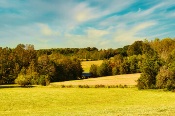 Farm land in upstate South Carolina, USA.