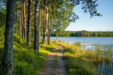 Obraz premium Nature reserve in sweden.