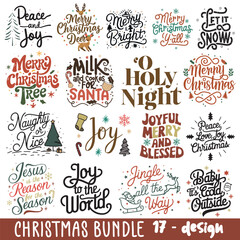 Christmas SVG PNG, Hand Drawn Christmas, Christmas Illustration, Typography Christmas, Christmas T-shirt, Christmas Quote Design