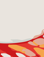 abstract background with untidy waves Illustration